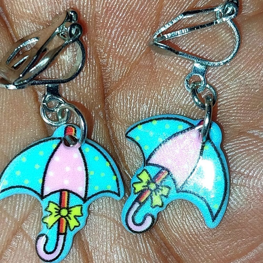 Beautiful fashion clip-on kids earrings - Picture 4 of 6